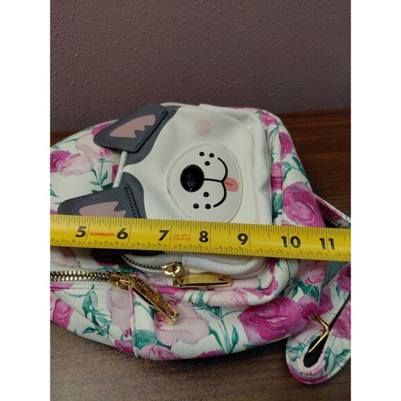 Betsey Johnson Husky Dog Floral Mini Backpack - Picture 11 of 15